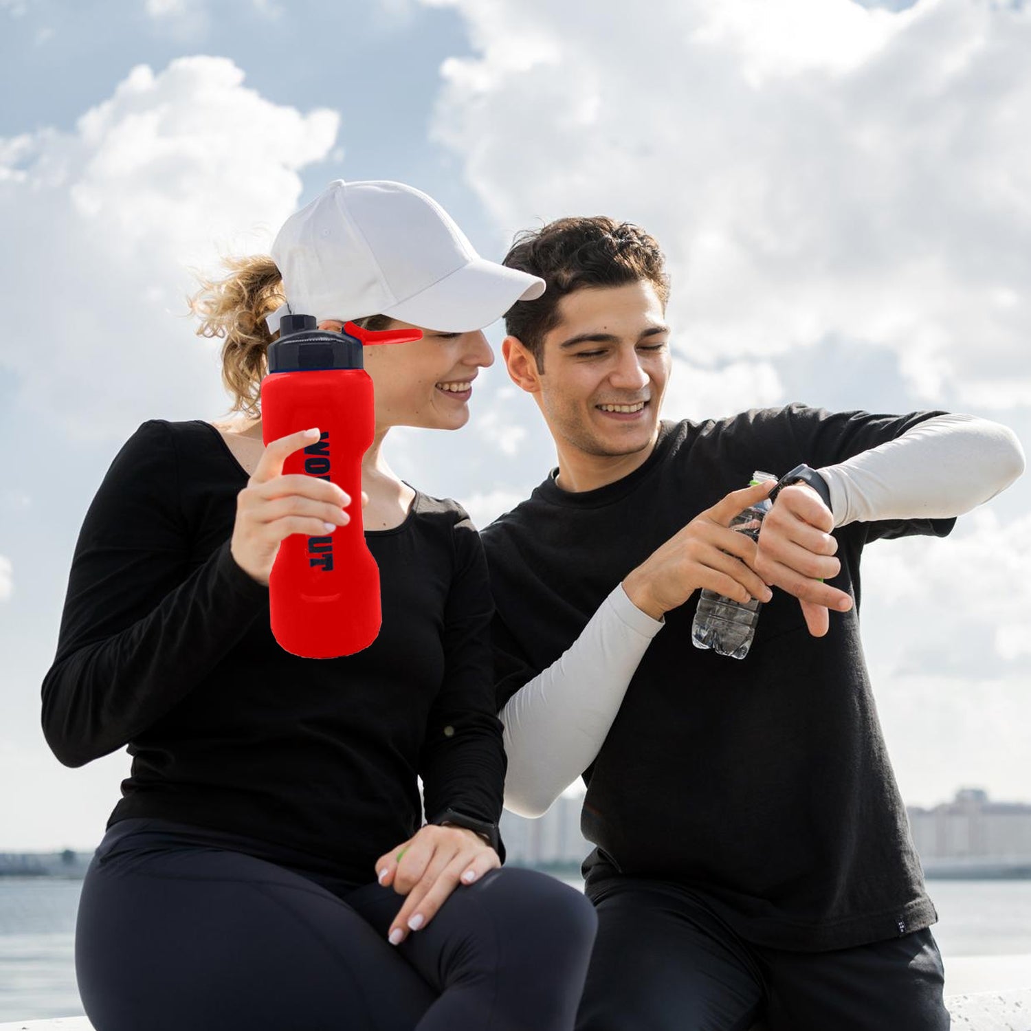 5229 Shaker Plastic Water Bottle for Gym I Shaker Bottle I Sipper Bottle I Gym Bottle I Gym Sipper Bottle I Gym Water Bottle DeoDap 5229 Shaker Plastic Water Bottle for Gym I Shaker Bottle I Sipper Bottle I Gym Bottle I Gym Sipper Bottle I Gym Water Bottle DeoDap